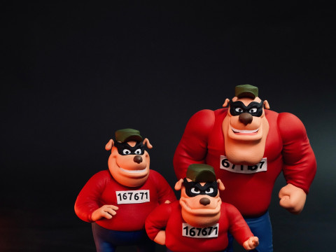 Beagle Boys STL 3d printable Modelo de impresión 3D