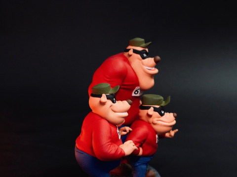 Beagle Boys STL 3d printable 3D 打印模型
