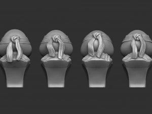 TURTLES NINJA 1990 FOR 3D PRINT BUSTS 3D Print Model