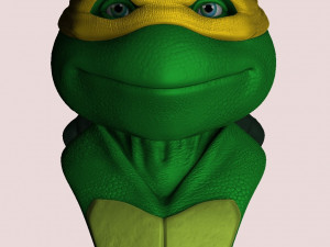 TURTLES NINJA 1990 FOR 3D PRINT BUSTS Model Cetak 3D