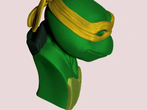 TURTLES NINJA 1990 FOR 3D PRINT BUSTS 3D Print Model