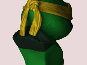TURTLES NINJA 1990 FOR 3D PRINT BUSTS 3D Print Model