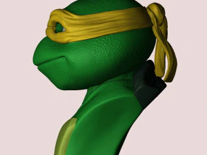 TURTLES NINJA 1990 FOR 3D PRINT BUSTS 3D Print Model