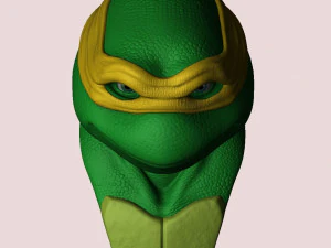TURTLES NINJA 1990 FOR 3D PRINT BUSTS 3D Print Model