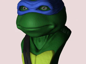 TURTLES NINJA 1990 FOR 3D PRINT BUSTS 3D Print Model