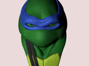 TURTLES NINJA 1990 FOR 3D PRINT BUSTS 3D Print Model