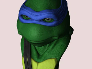 TURTLES NINJA 1990 FOR 3D PRINT BUSTS 3D Print Model