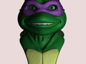 TURTLES NINJA 1990 FOR 3D PRINT BUSTS Model Cetak 3D