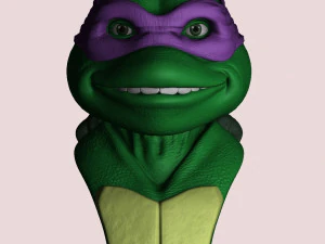 TURTLES NINJA 1990 FOR 3D PRINT BUSTS 3D Print Model