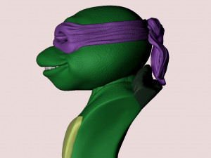 TURTLES NINJA 1990 FOR 3D PRINT BUSTS Model Cetak 3D