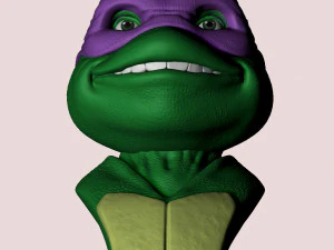 TURTLES NINJA 1990 FOR 3D PRINT BUSTS 3D Print Model