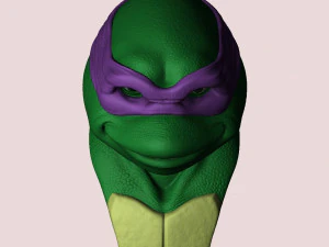 TURTLES NINJA 1990 FOR 3D PRINT BUSTS 3D Print Model
