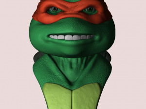 TURTLES NINJA 1990 FOR 3D PRINT BUSTS Model Cetak 3D