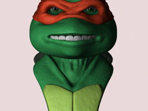 TURTLES NINJA 1990 FOR 3D PRINT BUSTS 3D Print Model