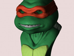 TURTLES NINJA 1990 FOR 3D PRINT BUSTS Model Cetak 3D