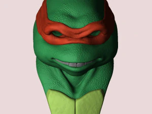 TURTLES NINJA 1990 FOR 3D PRINT BUSTS 3D Print Model