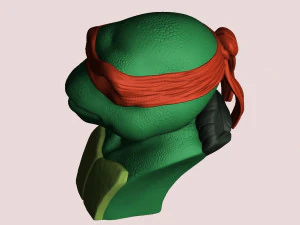 TURTLES NINJA 1990 FOR 3D PRINT BUSTS 3D Print Model
