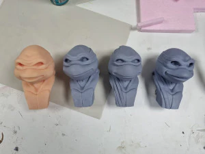 TURTLES NINJA 1990 FOR 3D PRINT BUSTS 3D Print Model