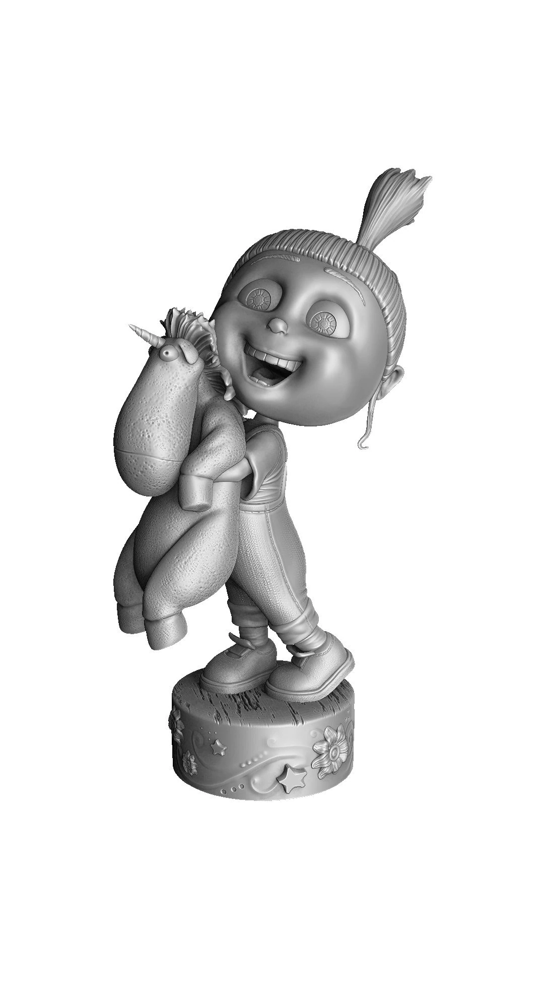 AGNES GRU DESPICBLE ME FOR 3D PRINT 2 0PTIONS 3D Print Model .c4d .max .obj .3ds .fbx .stl .blend