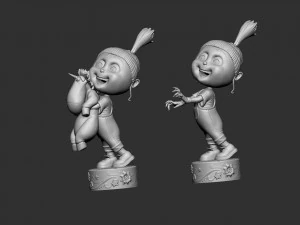AGNES GRU DESPICBLE ME FOR 3D PRINT 2 0PTIONS 3D Print Model