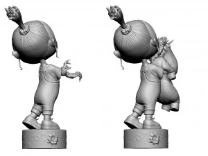 AGNES GRU DESPICBLE ME FOR 3D PRINT 2 0PTIONS 3D Print Model