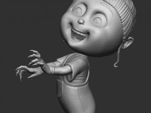 AGNES GRU DESPICBLE ME FOR 3D PRINT 2 0PTIONS 3D Print Model