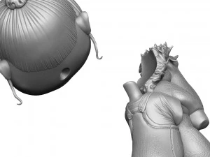 AGNES GRU DESPICBLE ME FOR 3D PRINT 2 0PTIONS 3D Print Model