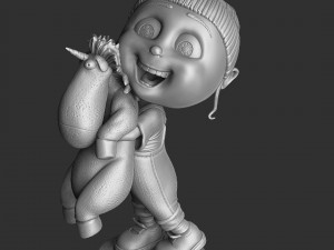 AGNES GRU DESPICBLE ME FOR 3D PRINT 2 0PTIONS 3D-printmodel