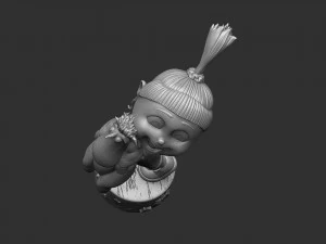 AGNES GRU DESPICBLE ME FOR 3D PRINT 2 0PTIONS 3D Print Model