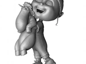 AGNES GRU DESPICBLE ME FOR 3D PRINT 2 0PTIONS 3D Print Model