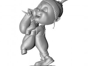 AGNES GRU DESPICBLE ME FOR 3D PRINT 2 0PTIONS 3D-printmodel