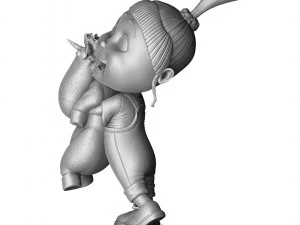 AGNES GRU DESPICBLE ME FOR 3D PRINT 2 0PTIONS 3D Print Model