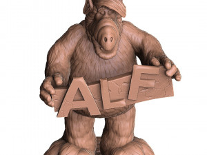 ALF Alien Life Form ASSEMBLE FOR 3D PRINT STL TWO OPTIONS Modèles 3D en vedette