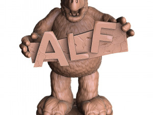 ALF Alien Life Form ASSEMBLE FOR 3D PRINT STL TWO OPTIONS Modèles 3D en vedette