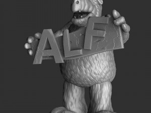 ALF Alien Life Form ASSEMBLE FOR 3D PRINT STL TWO OPTIONS Modèles 3D en vedette