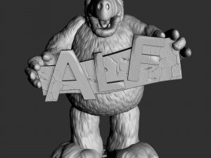 ALF Alien Life Form ASSEMBLE FOR 3D PRINT STL TWO OPTIONS Modèles 3D en vedette