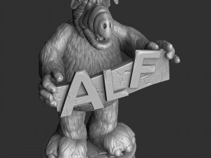 ALF Alien Life Form ASSEMBLE FOR 3D PRINT STL TWO OPTIONS Modèles 3D en vedette