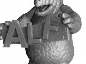 ALF Alien Life Form ASSEMBLE FOR 3D PRINT STL TWO OPTIONS Modèles 3D en vedette