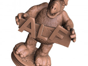 ALF Alien Life Form ASSEMBLE FOR 3D PRINT STL TWO OPTIONS Modèles 3D en vedette