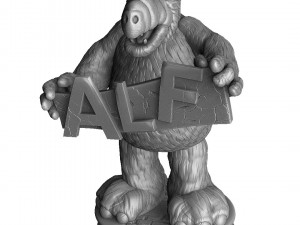 ALF Alien Life Form ASSEMBLE FOR 3D PRINT STL TWO OPTIONS Modèles 3D en vedette