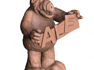 ALF Alien Life Form ASSEMBLE FOR 3D PRINT STL TWO OPTIONS Modèles 3D en vedette