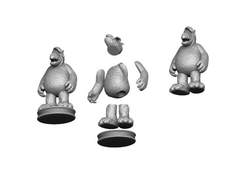 ALF Alien Life Form ASSEMBLE FOR 3D PRINT STL TWO OPTIONS Modèles 3D en vedette