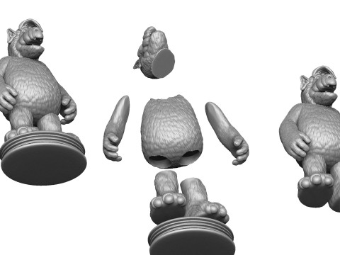 ALF Alien Life Form ASSEMBLE FOR 3D PRINT STL TWO OPTIONS Modèles 3D en vedette