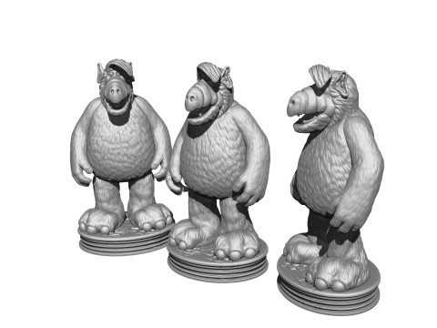 ALF Alien Life Form ASSEMBLE FOR 3D PRINT STL TWO OPTIONS Modèles 3D en vedette