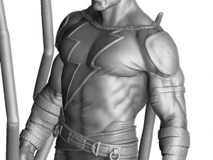 BLACK ADAM ASSEMBLE FOR 3D PRINT STL 3D Print Model