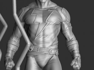 BLACK ADAM ASSEMBLE FOR 3D PRINT STL Modello di stampa 3D