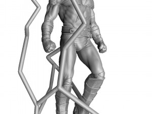 BLACK ADAM ASSEMBLE FOR 3D PRINT STL Modello di stampa 3D