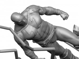BLACK ADAM ASSEMBLE FOR 3D PRINT STL Modello di stampa 3D