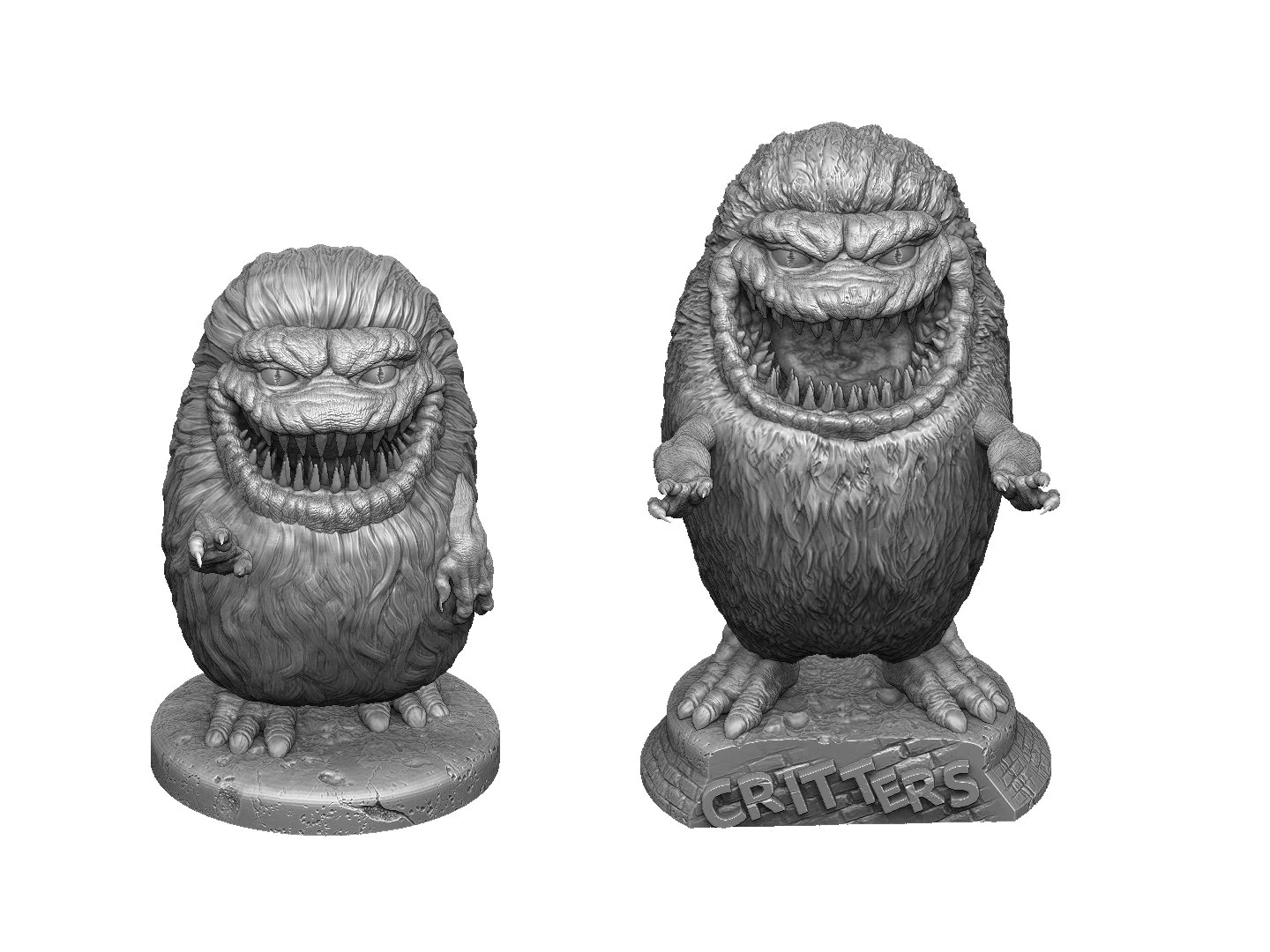 CRITTERS 2 options FOR 3D PRINT STL 3D Print Model .c4d .max .obj .3ds .fbx .stl .blend 
