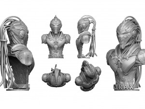 CYRAX MK11 FOR 3D PRINT BUST STL 3D Model